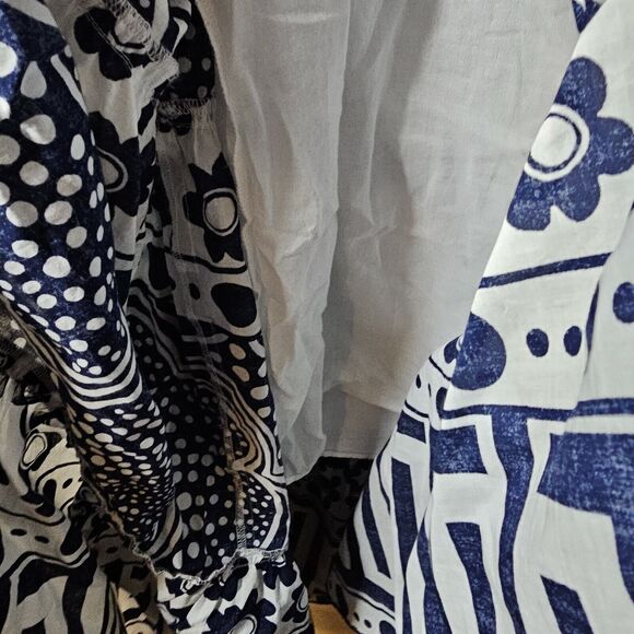 Trina Turk Maxi Dress Womens Small Off Shoulder Floral Vacation Cruise Organic - Picture 8 of 14